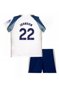 Fotbalové Dres Tottenham Hotspur Brennan Johnson #22 Dětské Domácí Oblečení 2025-26 Krátký Rukáv (+ trenýrky)